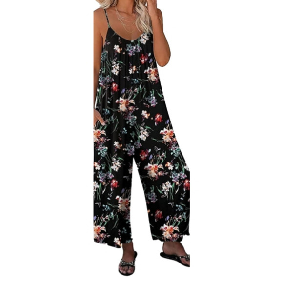 Pants - Zhuofei Women Casual Jumpsuits Summer Sleeveless Loose Jumpsuit Shoulder Box 22